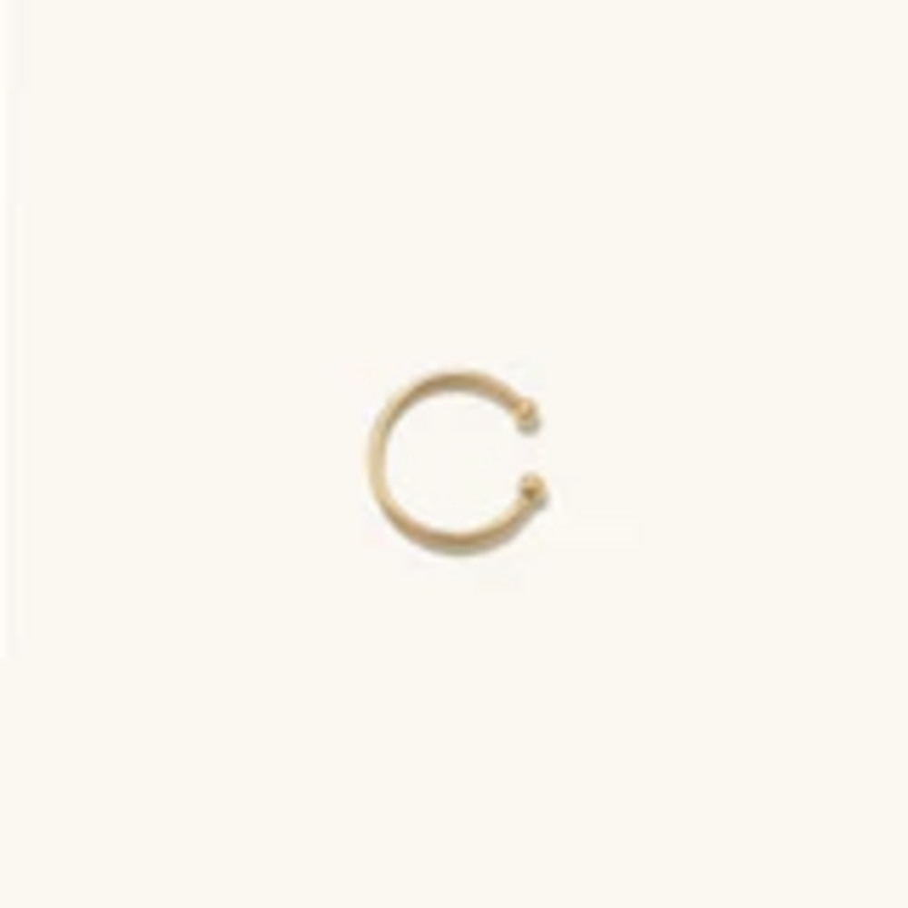 Mejuri Essential Cuff in Yellow in Cream